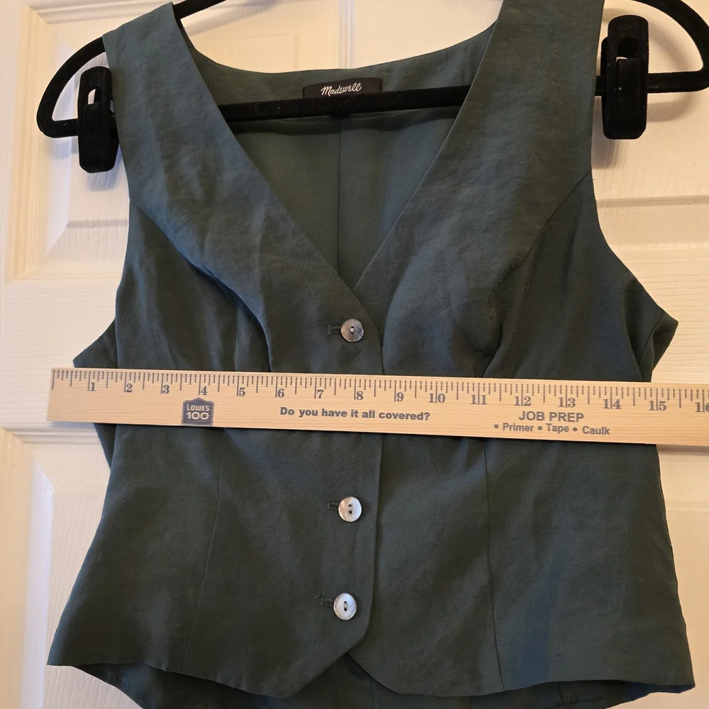 Madewell Katrina Crop Vest Top - Size 2 - Picture 12 of 14